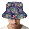 Tropical Buddha Print Bucket Hat