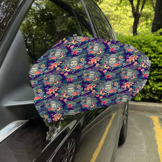 Tropical Buddha Print Car Side Mirror Covers