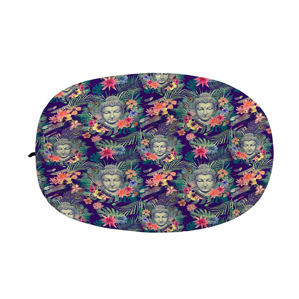 Tropical Buddha Print Car Side Mirror Covers
