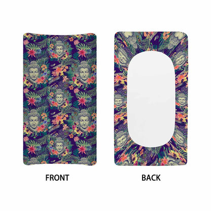 Tropical Buddha Print Changing Pad Cover