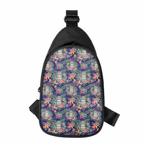 Tropical Buddha Print Chest Bag