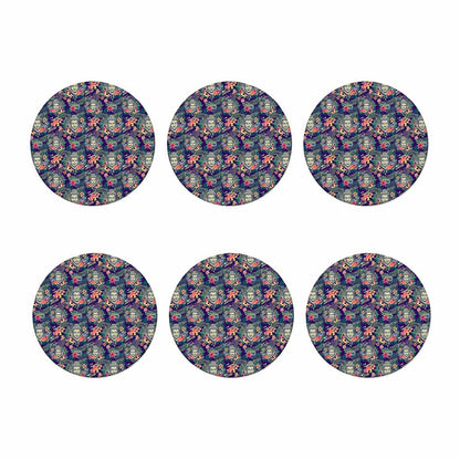 Tropical Buddha Print Coaster Set