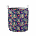 Tropical Buddha Print Collapsible Laundry Basket