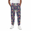 Tropical Buddha Print Cotton Pants