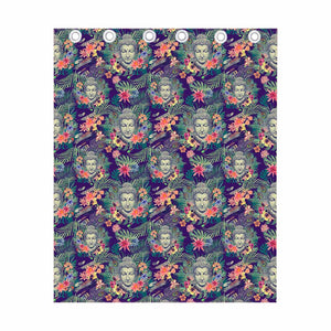 Tropical Buddha Print Curtain