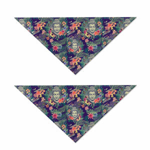 Tropical Buddha Print Dog Bandana