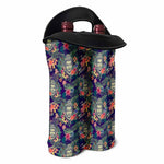Tropical Buddha Print Double Neoprene Wine Tote