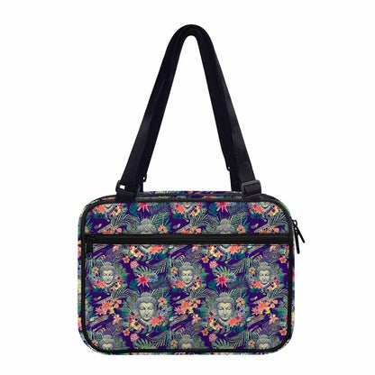 Tropical Buddha Print Double Strap Bible Bag
