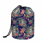 Tropical Buddha Print Drawstring Makeup Bag