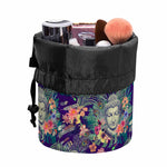 Tropical Buddha Print Drawstring Makeup Bag