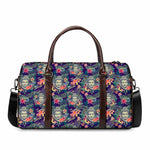 Tropical Buddha Print Duffle Bag