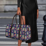 Tropical Buddha Print Duffle Bag
