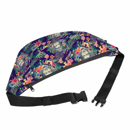 Tropical Buddha Print Fanny Pack