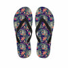 Tropical Buddha Print Flip Flops