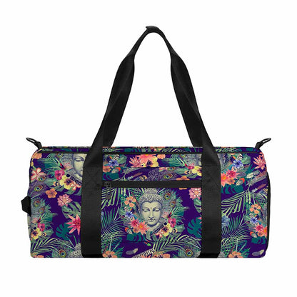 Tropical Buddha Print Gym Bag