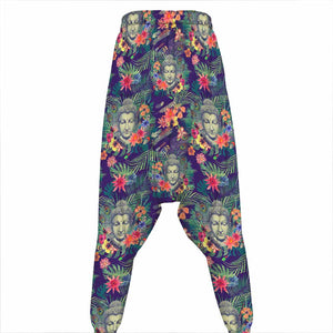 Tropical Buddha Print Hammer Pants