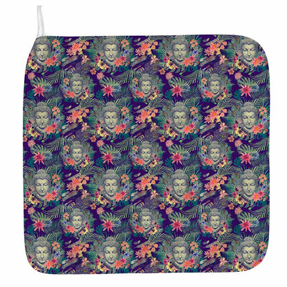 Tropical Buddha Print Hand Towel