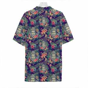 Tropical Buddha Print Hawaiian Shirt