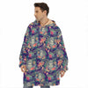 Tropical Buddha Print Hoodie Blanket