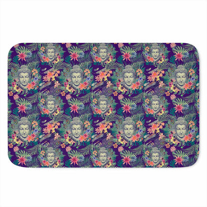 Tropical Buddha Print Indoor Door Mat