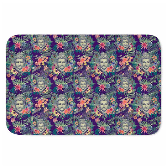 Tropical Buddha Print Indoor Door Mat