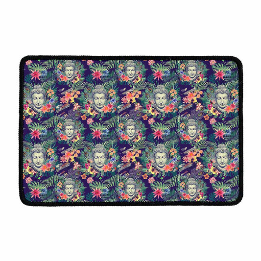 Tropical Buddha Print Kitchen Mat