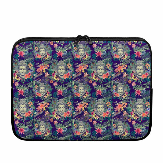 Tropical Buddha Print Laptop Sleeve