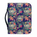 Tropical Buddha Print Leather Bible Cover