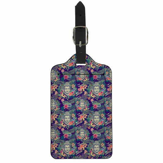 Tropical Buddha Print Luggage Tag
