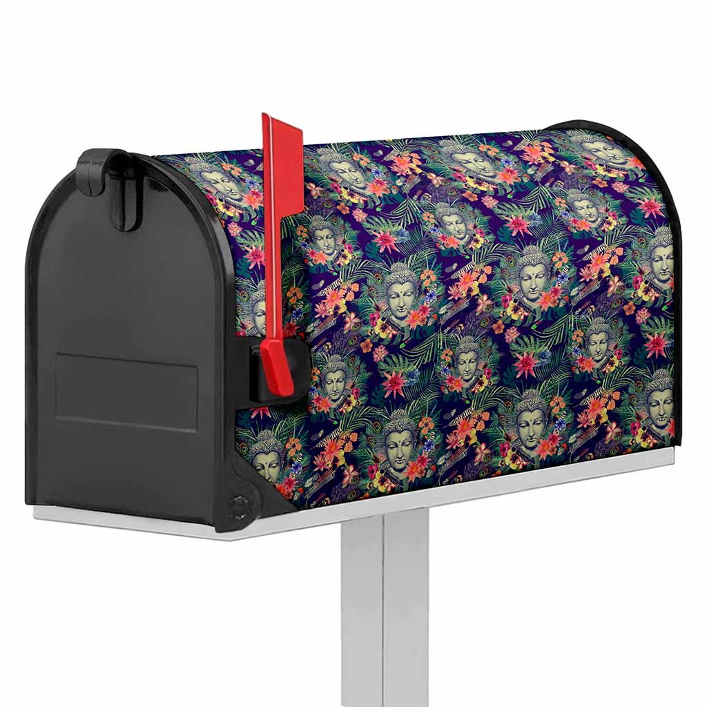 Tropical Buddha Print Mailbox Cover