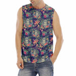 Tropical Buddha Print Men's Fitness Tank Top