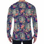 Tropical Buddha Print Men's Long Sleeve T-Shirt