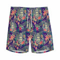 Tropical Buddha Print Men's Athletic Shorts