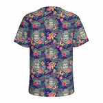 Tropical Buddha Print Men's Sports T-Shirt