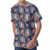 Tropical Buddha Print Men's Velvet T-Shirt