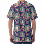 Tropical Buddha Print Men's Velvet T-Shirt