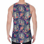 Tropical Buddha Print Men's Velvet Tank Top