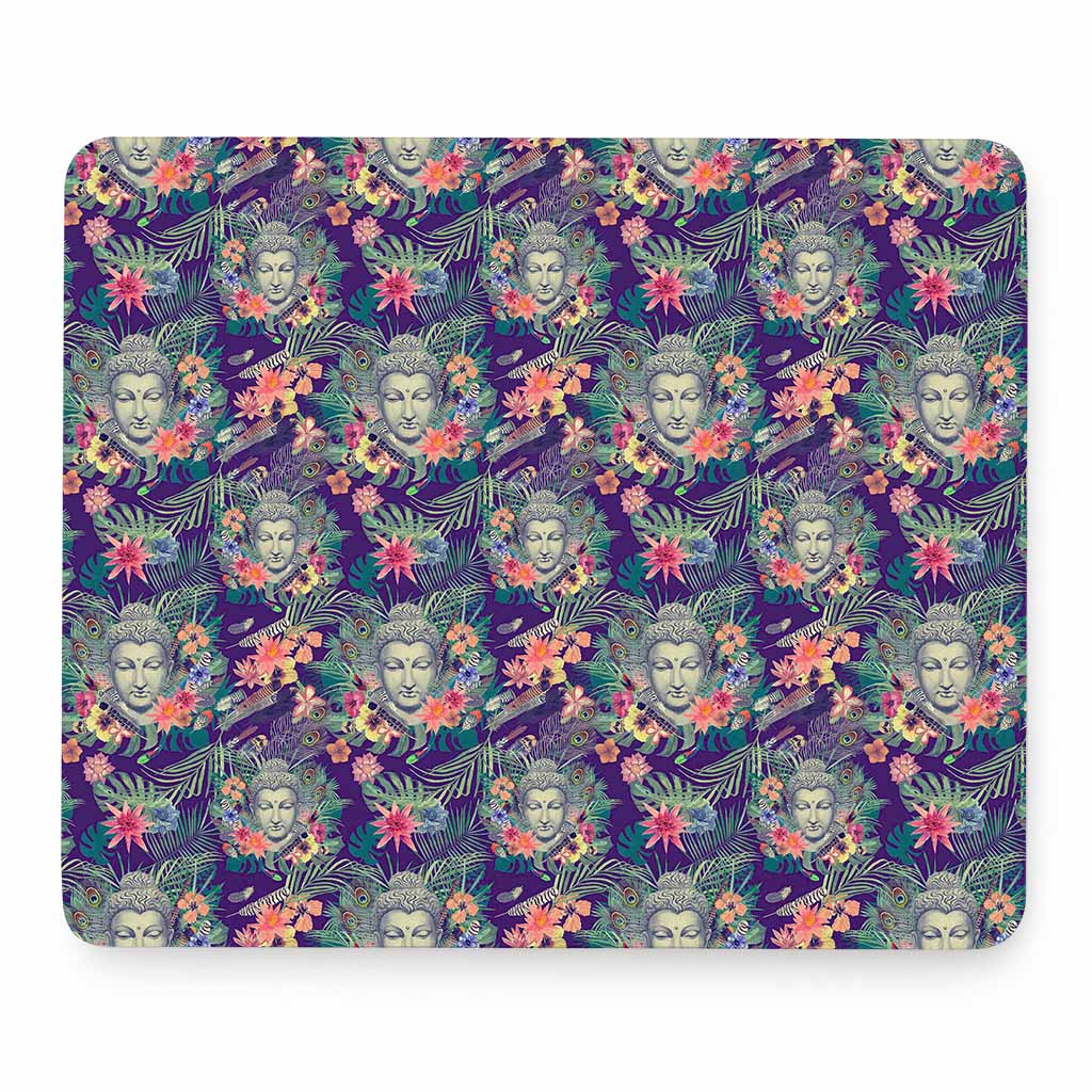 Tropical Buddha Print Mouse Pad