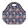 Tropical Buddha Print Neoprene Lunch Bag