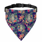 Tropical Buddha Print Over The Collar Dog Bandana