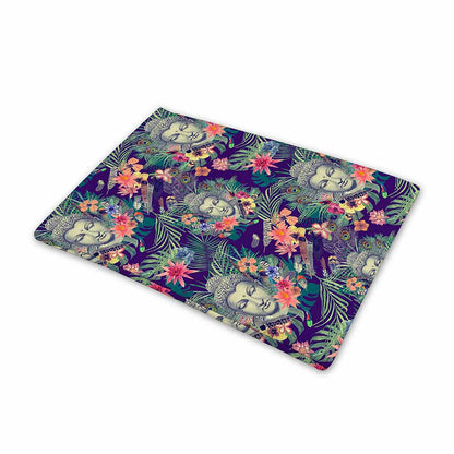 Tropical Buddha Print Pet Cooling Mat Cover