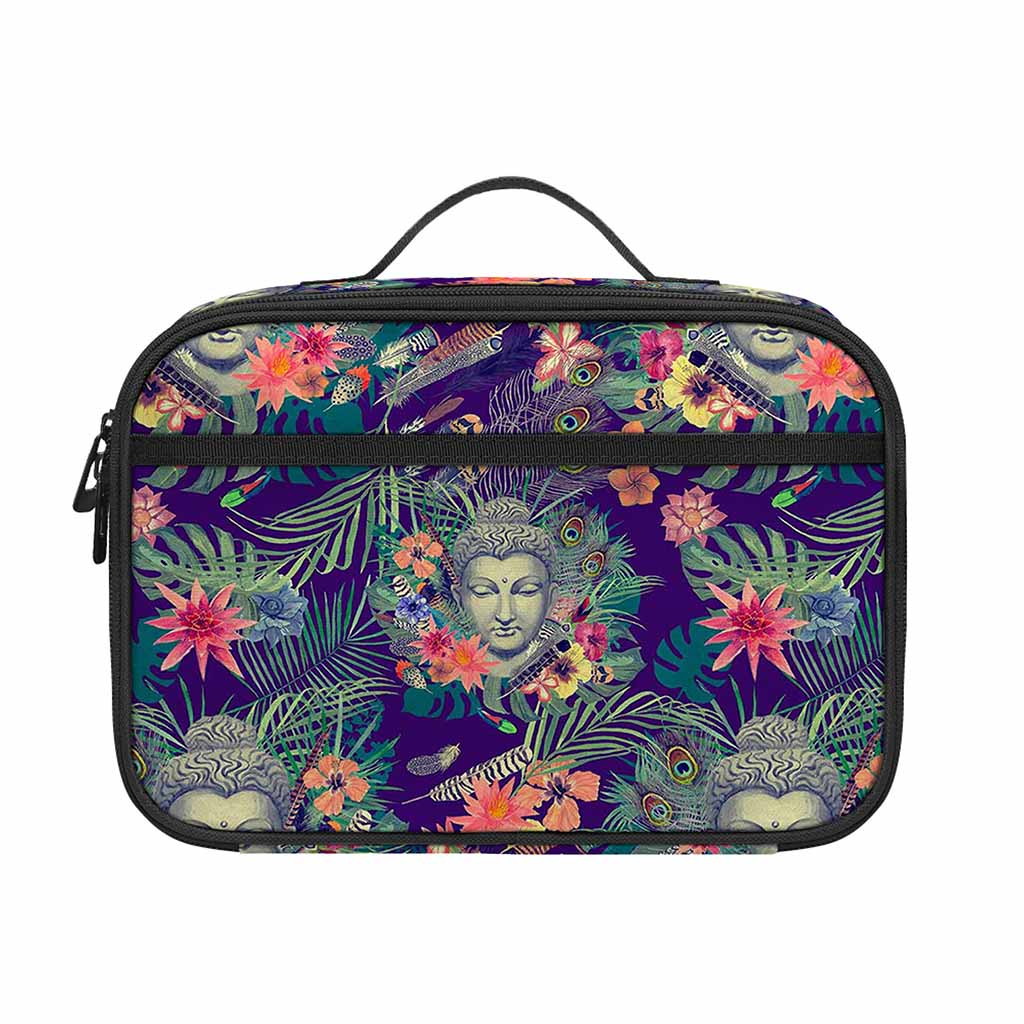 Tropical Buddha Print Portable Lunch Bag