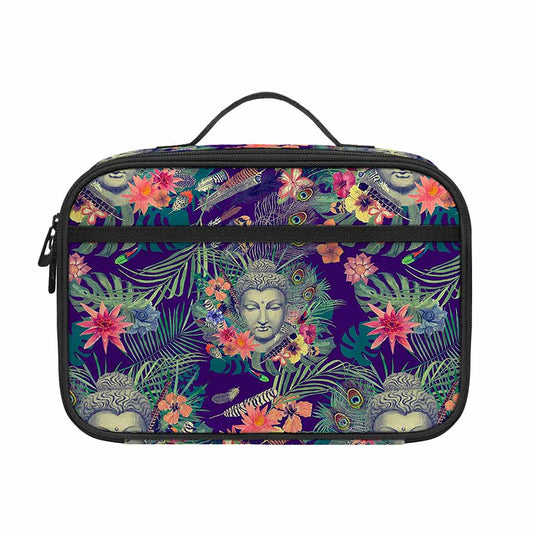 Tropical Buddha Print Portable Lunch Bag