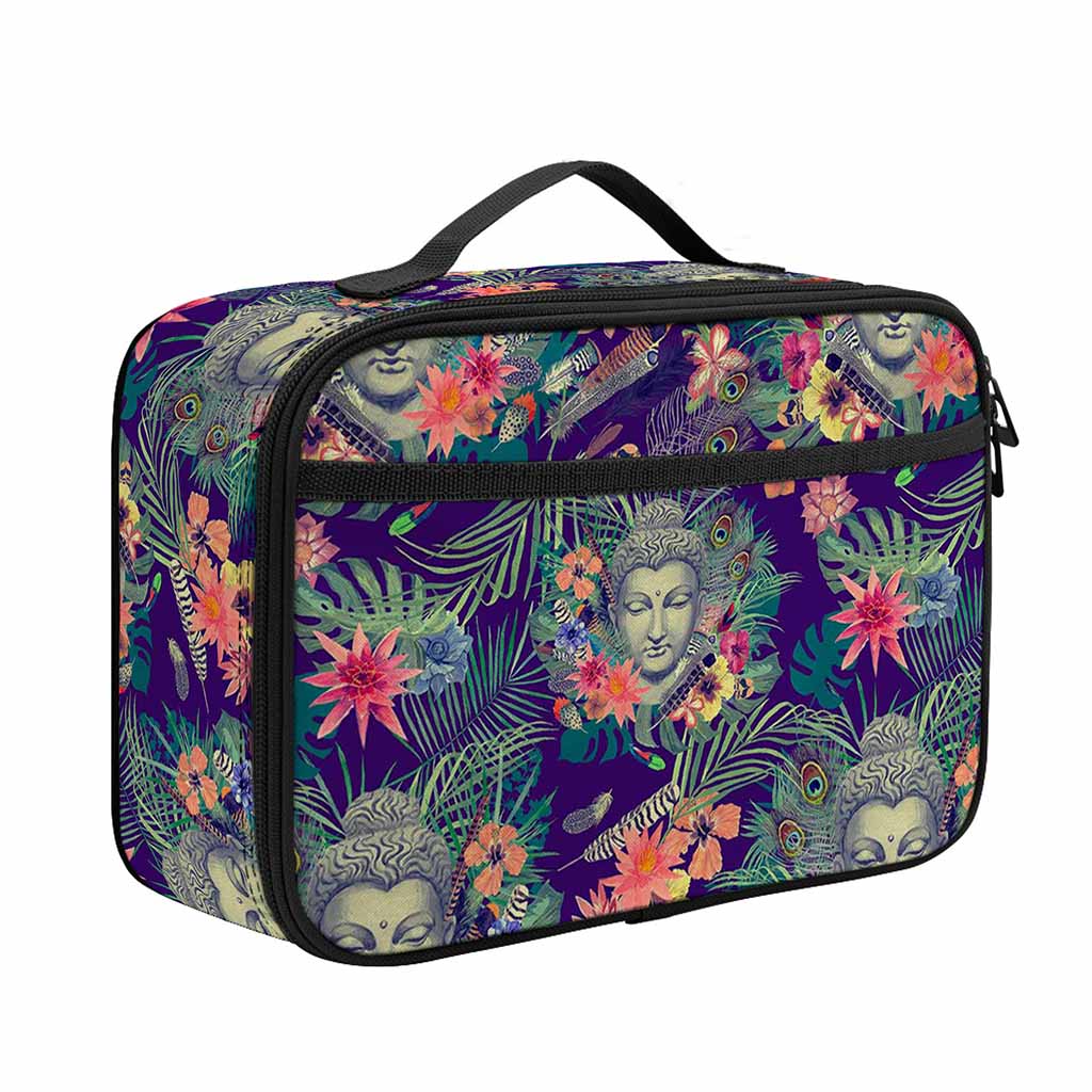 Tropical Buddha Print Portable Lunch Bag