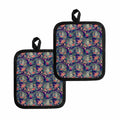 Tropical Buddha Print Pot Holders