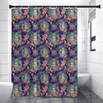 Tropical Buddha Print Premium Shower Curtain