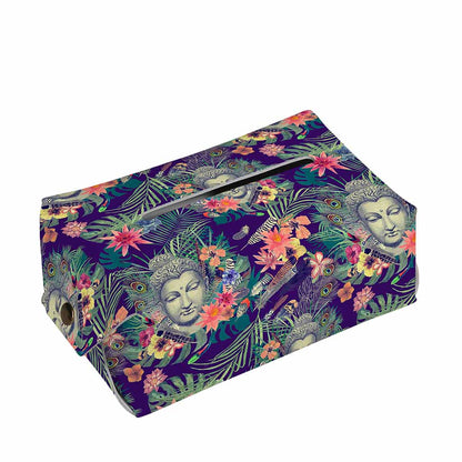 Tropical Buddha Print Rectangle Tissue Box Cover