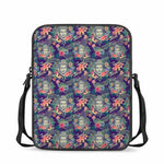 Tropical Buddha Print Rectangular Crossbody Bag