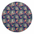 Tropical Buddha Print Round Blanket