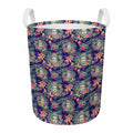 Tropical Buddha Print Round Laundry Basket